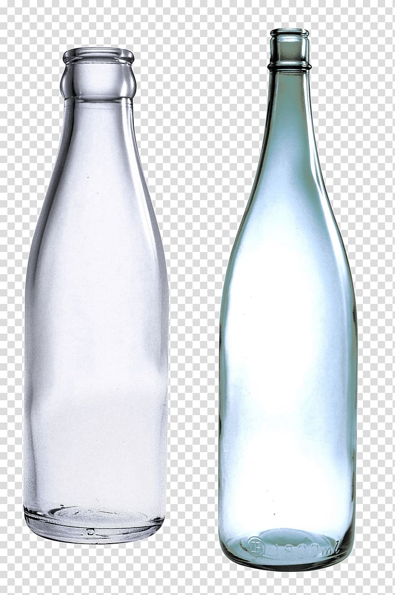 two clear glass bottles, Red Wine Bottle Glass, Empty Glass Bottles transparent background PNG clipart