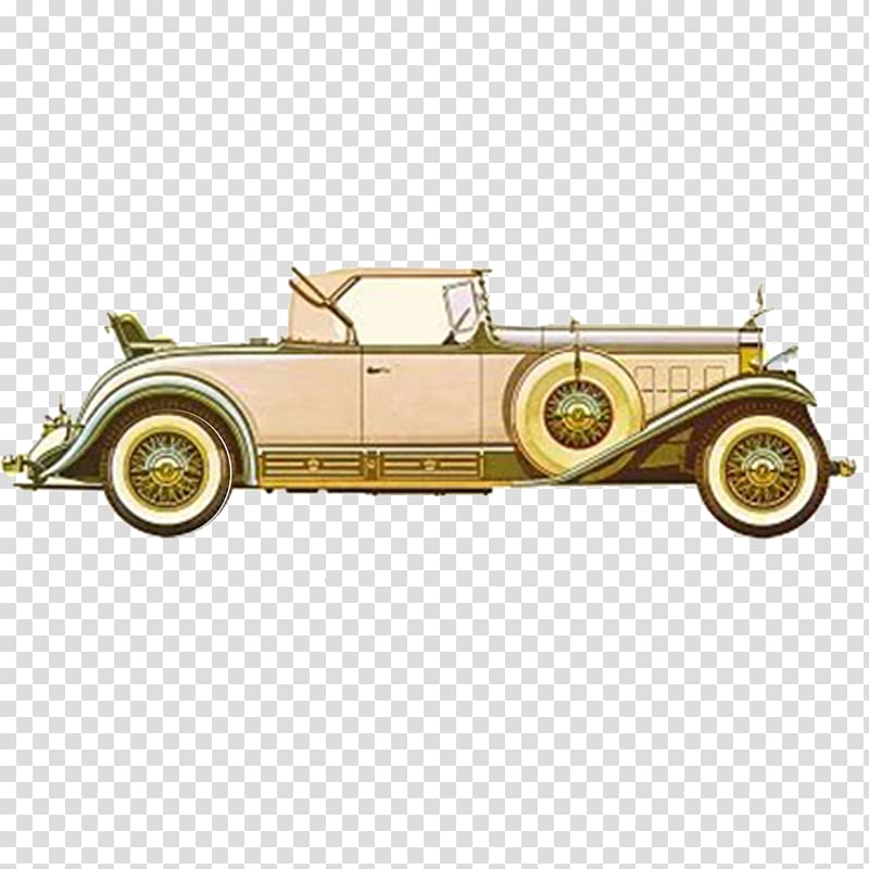 Classic car Oldsmobile Ford Model T Vintage car, Retro cartoon painting classic cars transparent background PNG clipart