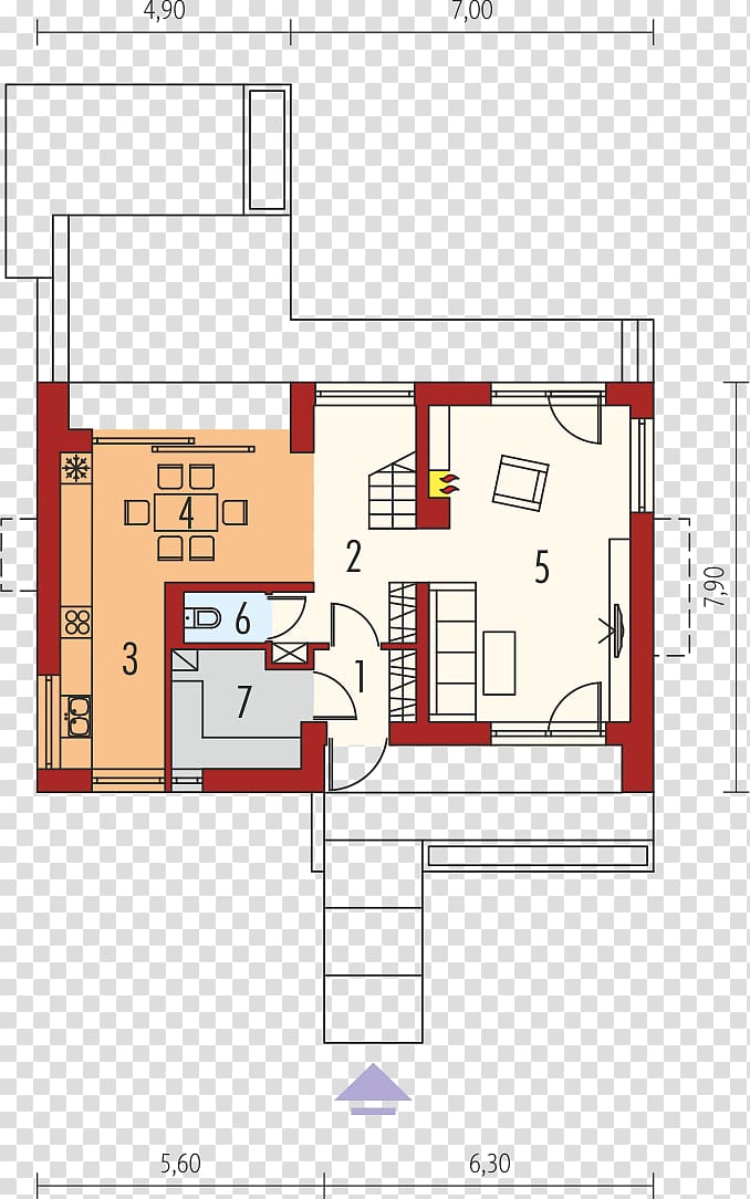 Floor plan House Square meter Living room, house transparent background PNG clipart