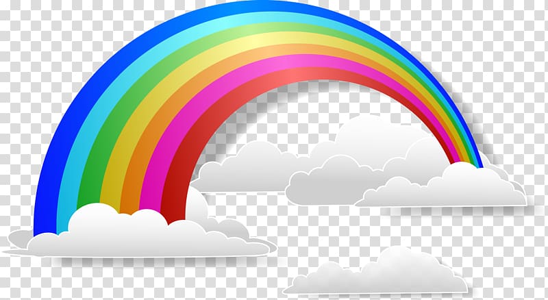 rainbow illustration, Rainbow Cloud iridescence Euclidean , Rainbow transparent background PNG clipart