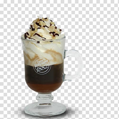 Sundae Marocchino Affogato Irish coffee Wiener Melange, ice cream transparent background PNG clipart