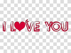 I love you transparent background PNG clipart