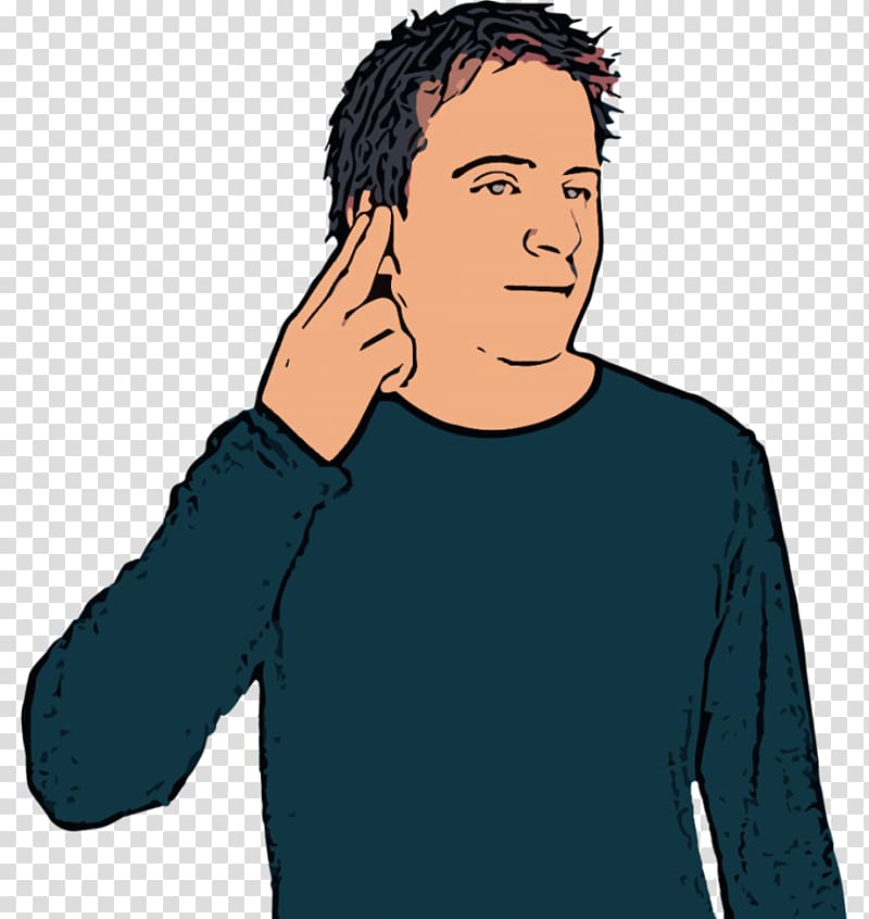 Deaf culture Hearing loss British Sign Language , Deaf Person transparent background PNG clipart