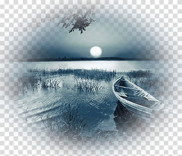 Wish Good Night Moonlight, Paysage transparent background PNG clipart