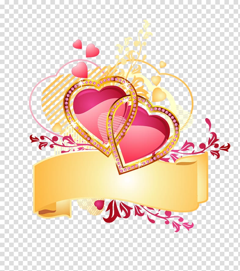 Heart Gold , Heart to heart transparent background PNG clipart