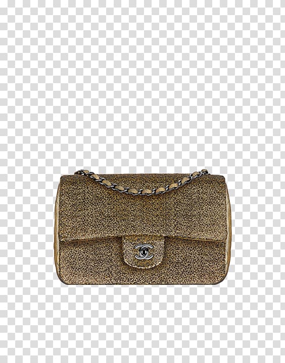 Handbag Coin purse Khaki Brown, gold sequins transparent background PNG clipart
