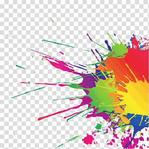 Watercolor painting The Color Run, paint transparent background PNG clipart