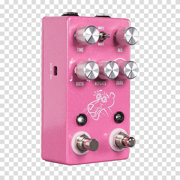 Delay Effects Processors & Pedals The Pink Panther JHS Pedals Strymon, Rose Pedal transparent background PNG clipart