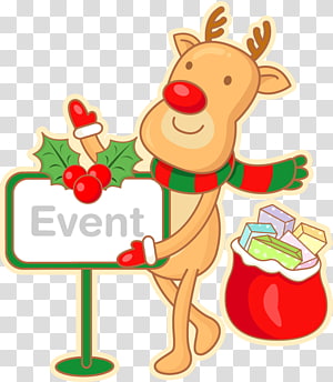 Reindeer Christmas ornament Elk Moose , Christmas decoration elk tag transparent background PNG clipart thumbnail