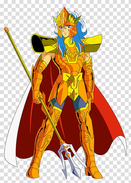 Poseidon Gemini Saga Saint Seiya: Knights of the Zodiac Dragon Shiryū Greek mythology, Knight transparent background PNG clipart