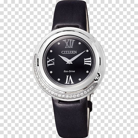 Clock Citizen Watch Eco-Drive Chronograph, Citizen watch black watches female form transparent background PNG clipart
