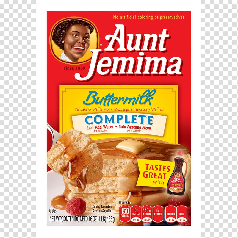 Pancake Waffle Buttermilk Aunt Jemima Breakfast, waffle mix transparent background PNG clipart