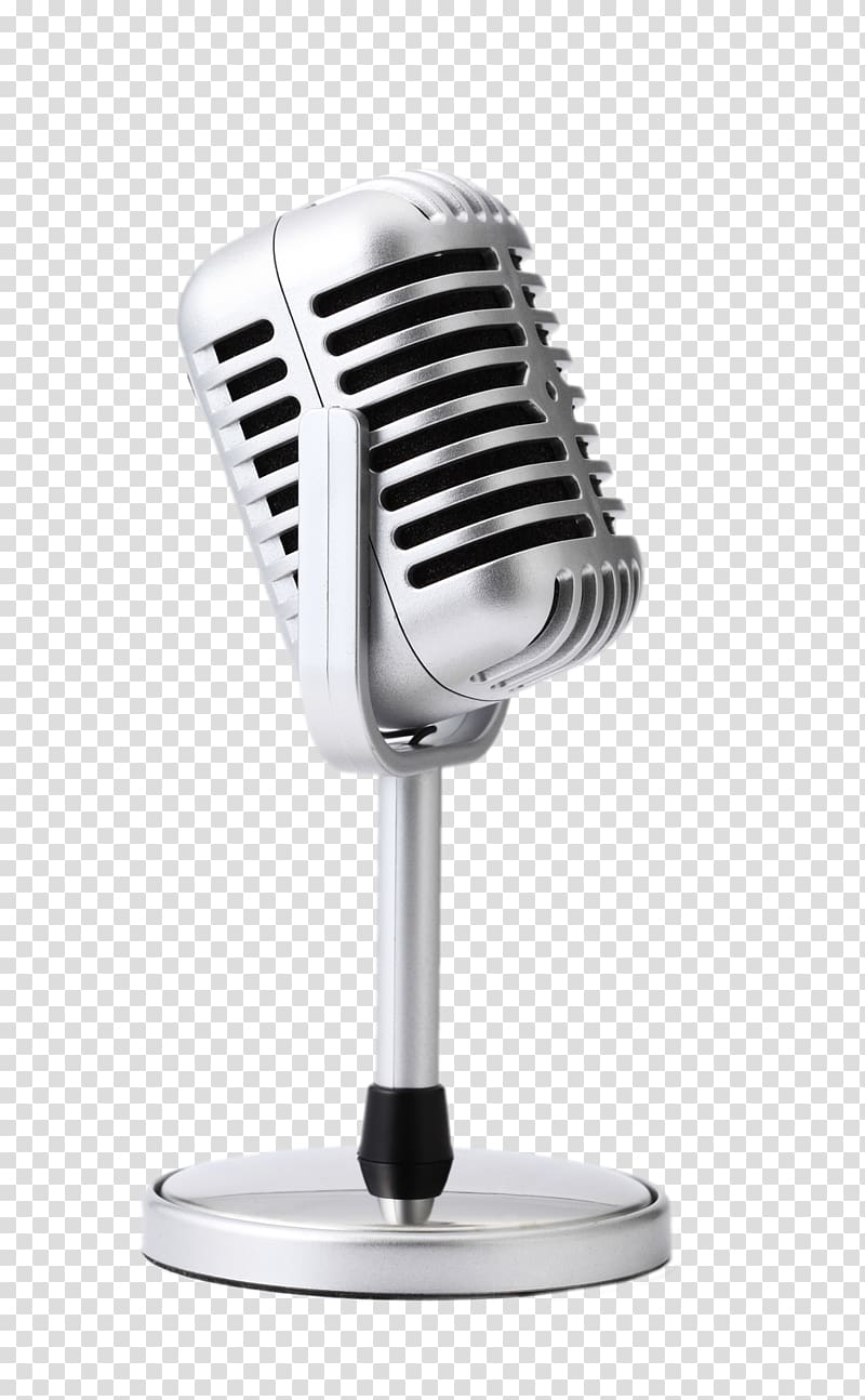 silver condenser microphone illustration, Microphone stand, microphone transparent background PNG clipart