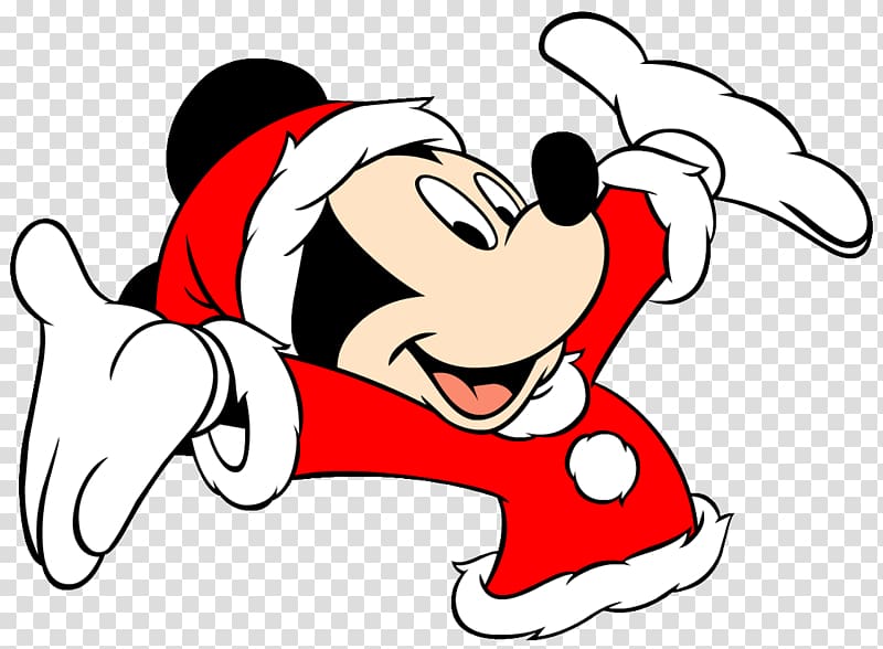 Mickey Mouse Minnie Mouse Santa Claus Christmas The Walt Disney Company, minnie mouse transparent background PNG clipart