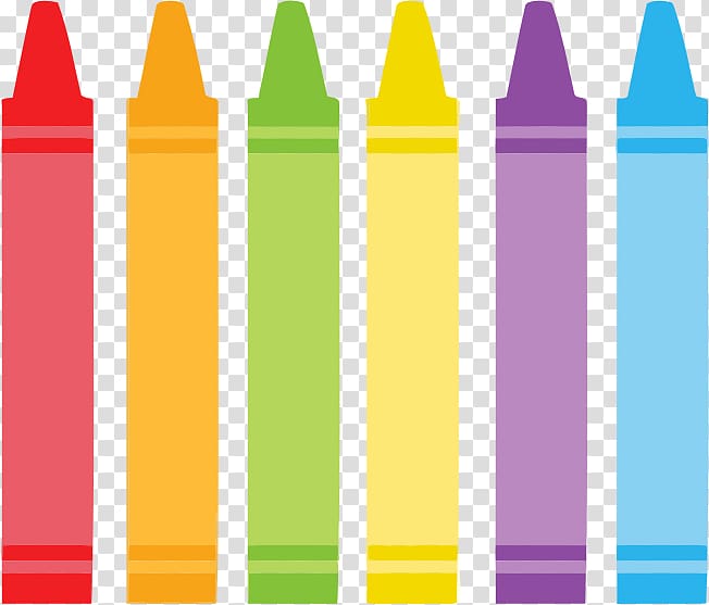 six assorted-color crayons illustration, Harold and the Purple Crayon Crayola , Rainbow Crayons transparent background PNG clipart