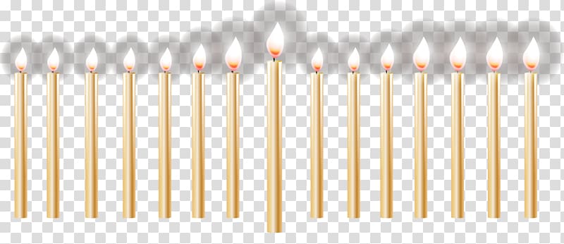 Hanukkah, Gold holiday candle transparent background PNG clipart