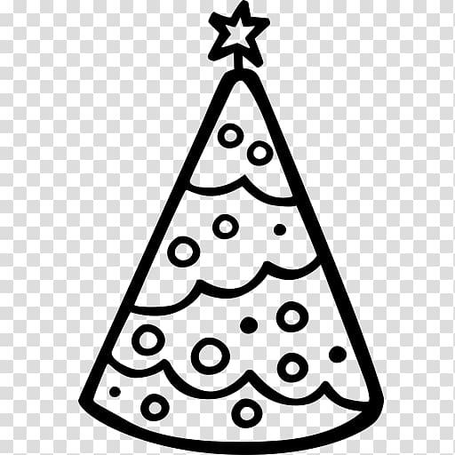 Christmas tree Computer Icons Party , hand drawn tree transparent background PNG clipart