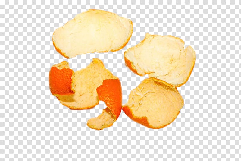 Mandarin orange Chenpi Peel, Yellow orange peel transparent background PNG clipart