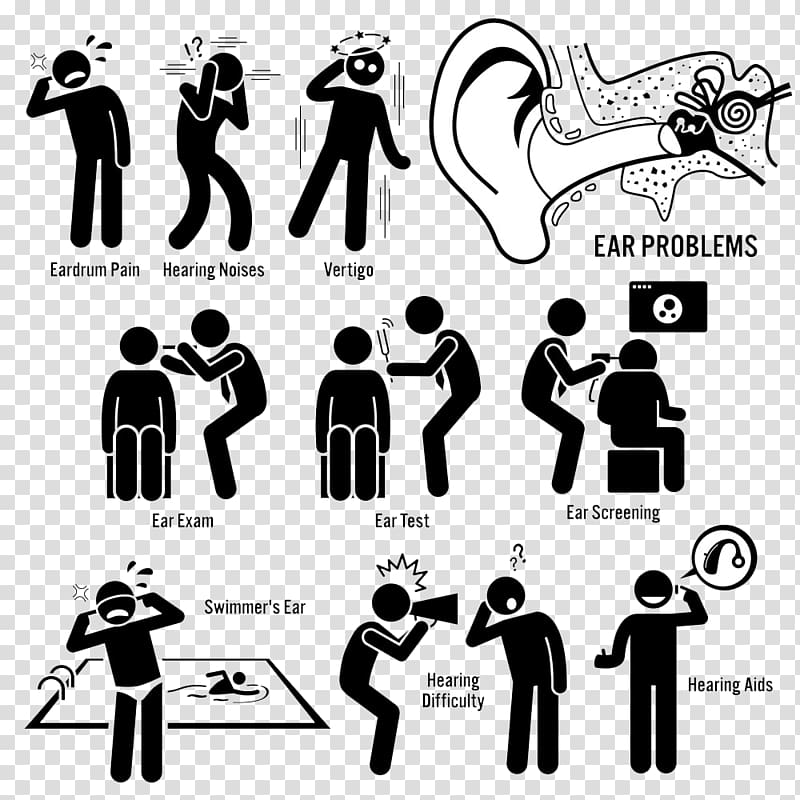 Medical diagnosis Disease Ear Symptom , Ear doctor diagram transparent background PNG clipart