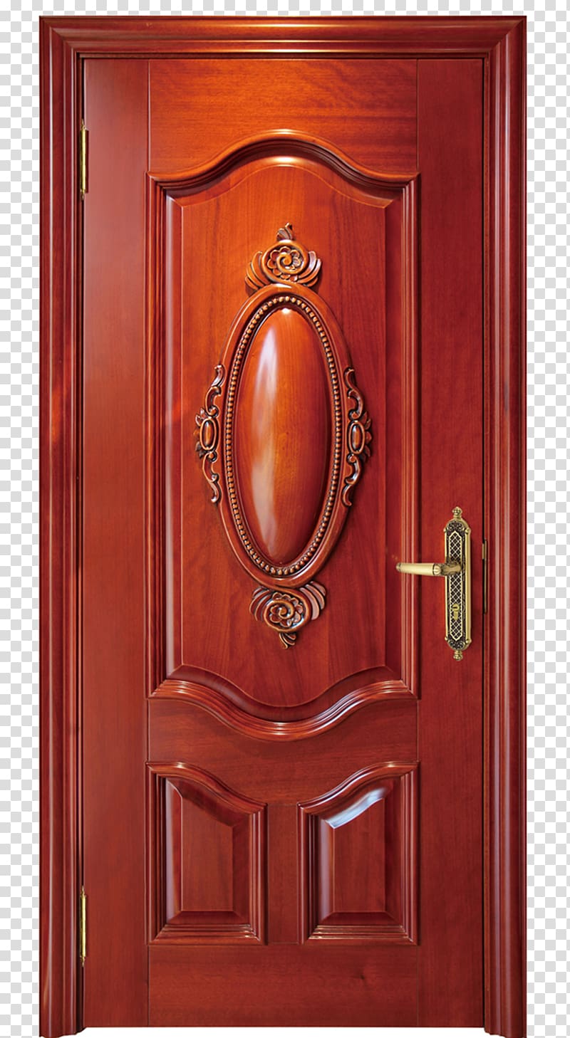 Wood stain Door Brown, wooden doors transparent background PNG clipart