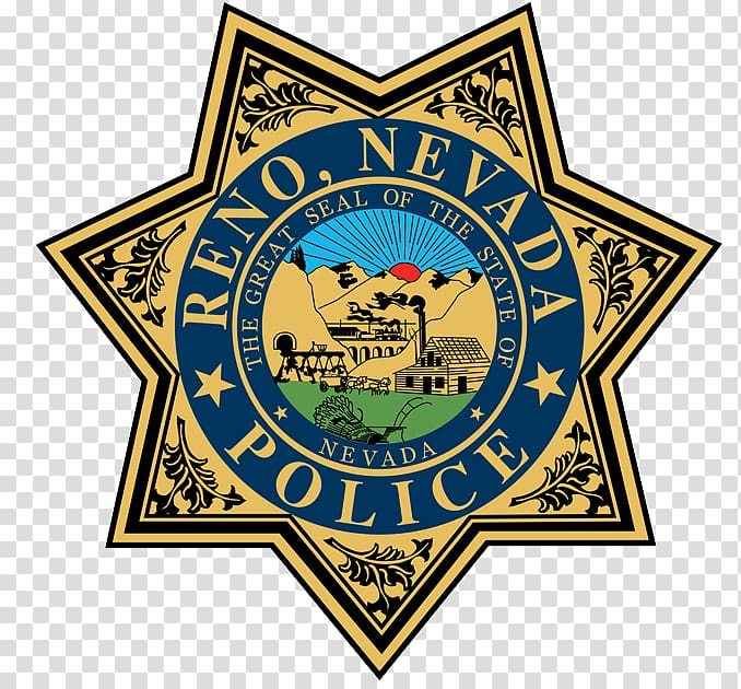 Reno Police Department Reno Police Department Police officer Badge, gold badge transparent background PNG clipart