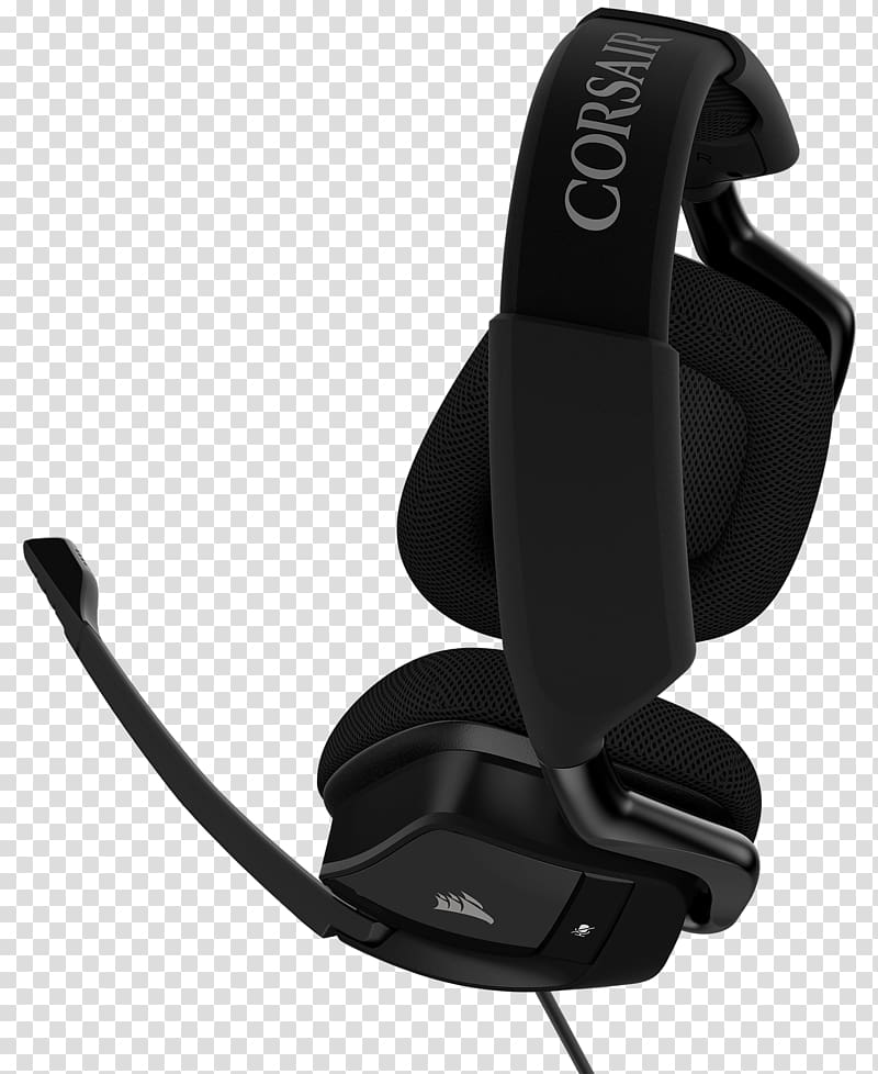 Corsair VOID PRO RGB 7.1 surround sound Headset Headphones Dolby Headphone, headphones transparent background PNG clipart