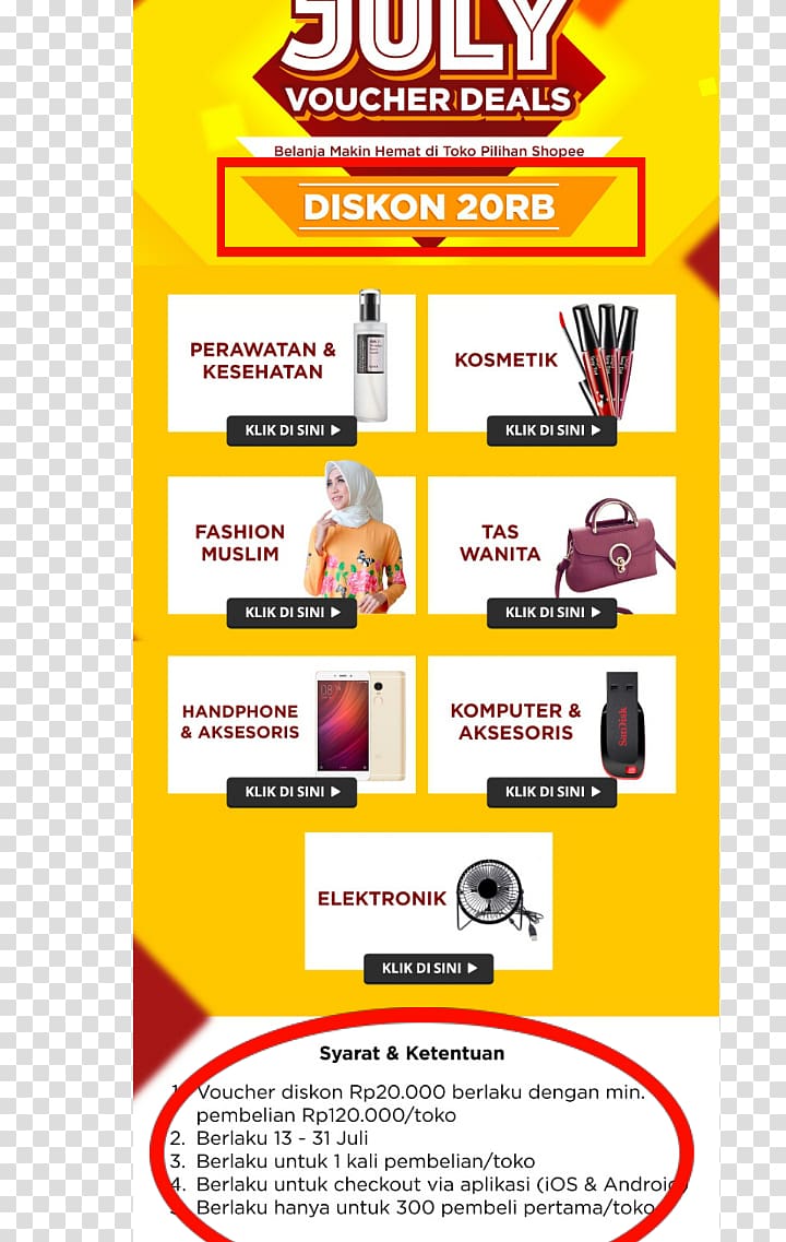 Shopee Indonesia Online shopping Product marketing Khuyến mãi, others transparent background PNG clipart