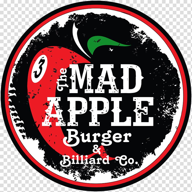 The Mad Apple Burger & Billiard Co. Appleton Billiard hall Restaurant Billiards, Billiards transparent background PNG clipart
