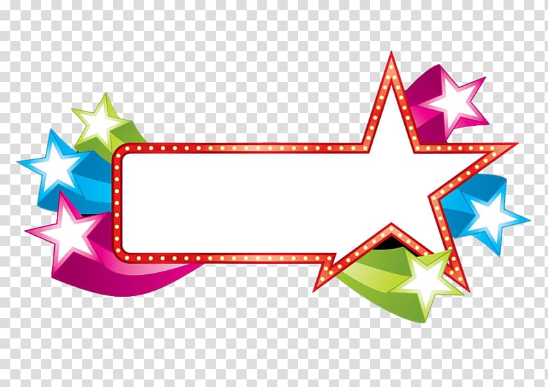 red and white stars , Star , Colored stars border transparent background PNG clipart