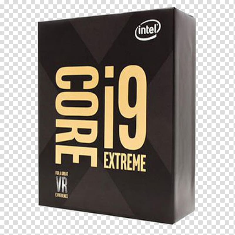 List of Intel Core i9 microprocessors LGA 2066 Intel Core i9-7980XE Extreme Edition processor 2.6GHz 24.75MB Smart Cache Box processor, intel transparent background PNG clipart