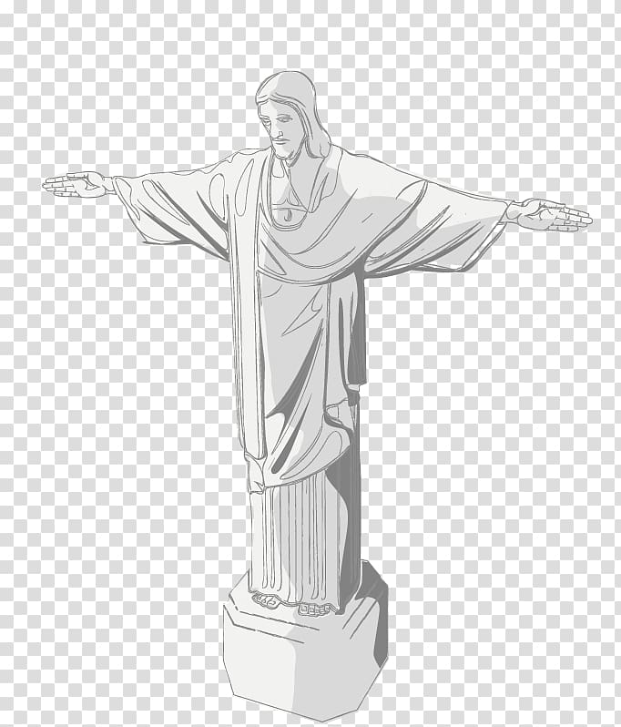 Christ the Redeemer Statue, Jesus statue transparent background PNG clipart