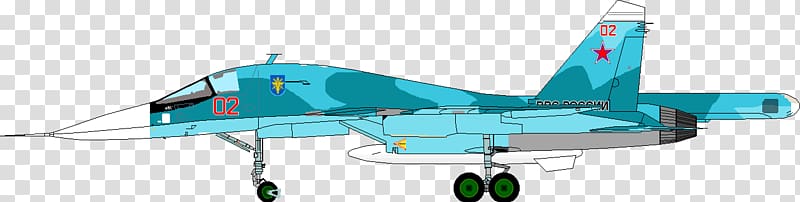 Fighter aircraft Sukhoi Su-34 Sukhoi Su-30 Airplane, aircraft transparent background PNG clipart