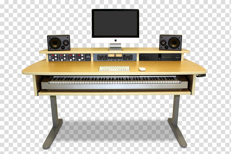 Recording studio Desk Music workstation Sound Recording and Reproduction,  design transparent background PNG clipart | HiClipart