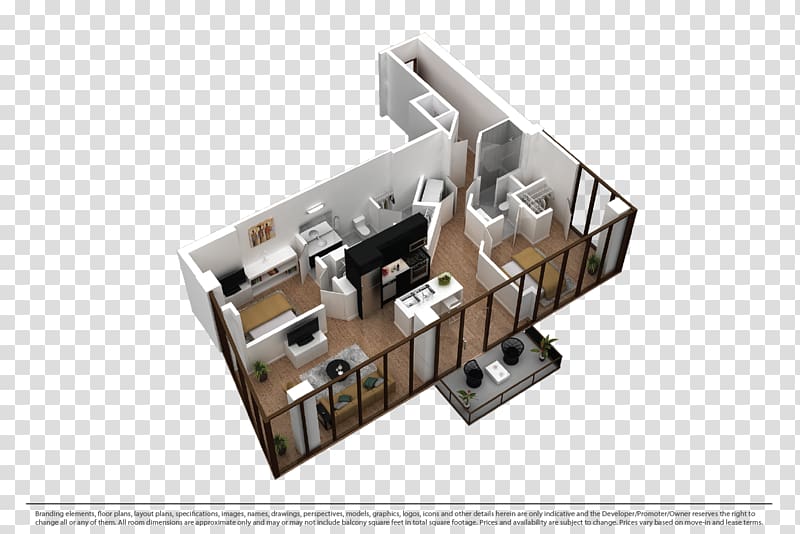 8th+Hope 3D floor plan House Apartment, house transparent background PNG clipart