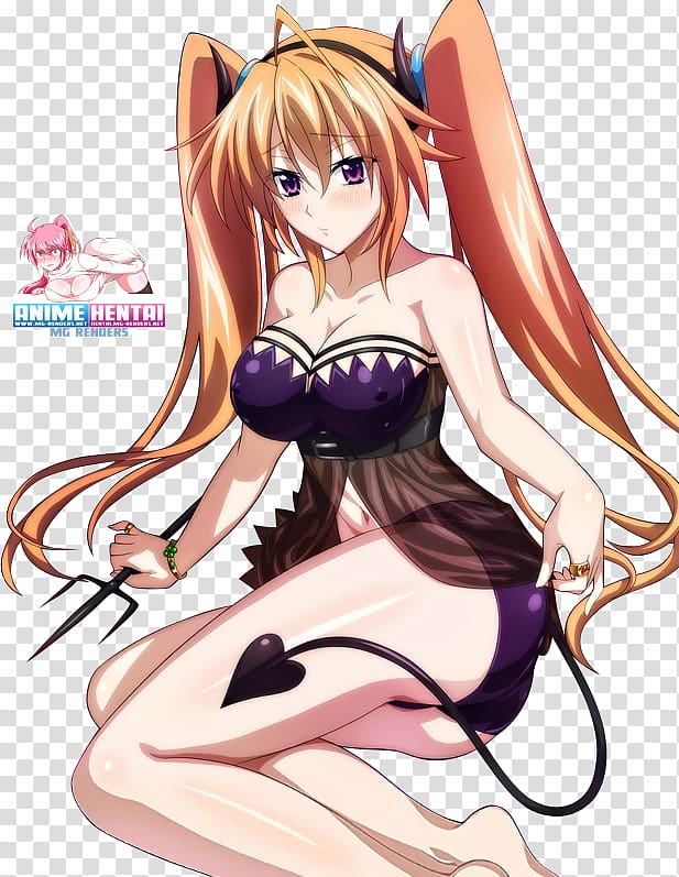 Anime Rias Gremory High School DxD Hentai, Anime transparent background PNG clipart