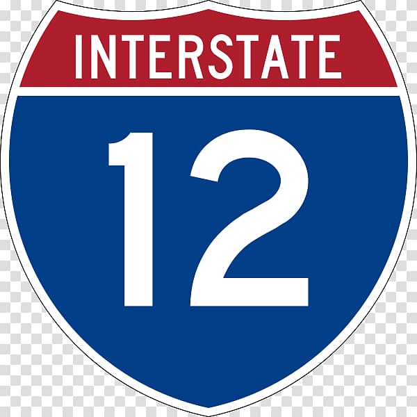 Interstate 10 Interstate 70 US Interstate highway system Road, Number 12 transparent background PNG clipart