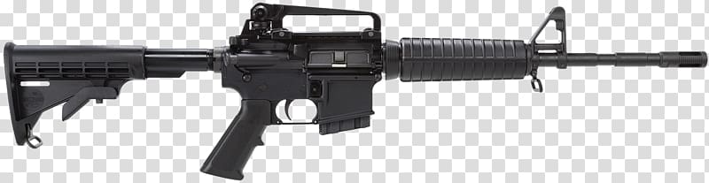 DPMS Panther Arms .308 Winchester Firearm AR-15 style rifle ArmaLite AR-10, weapon transparent background PNG clipart