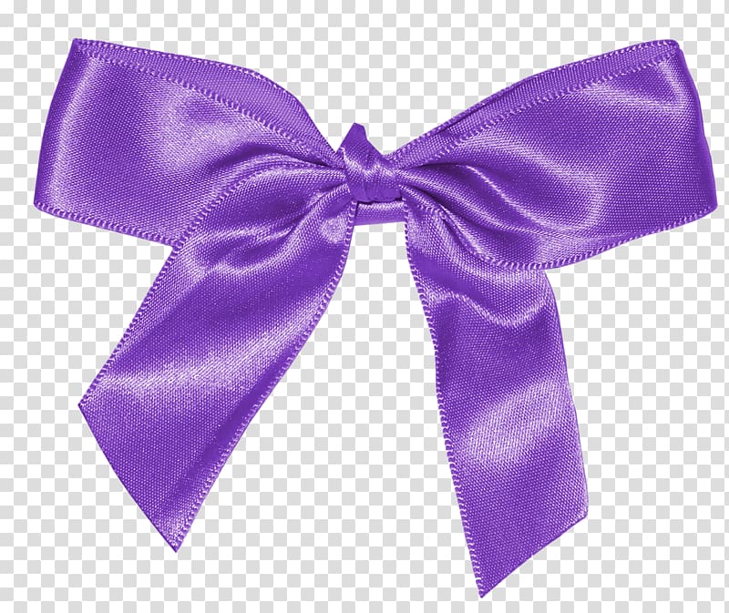 Ribbon , Purple bow transparent background PNG clipart