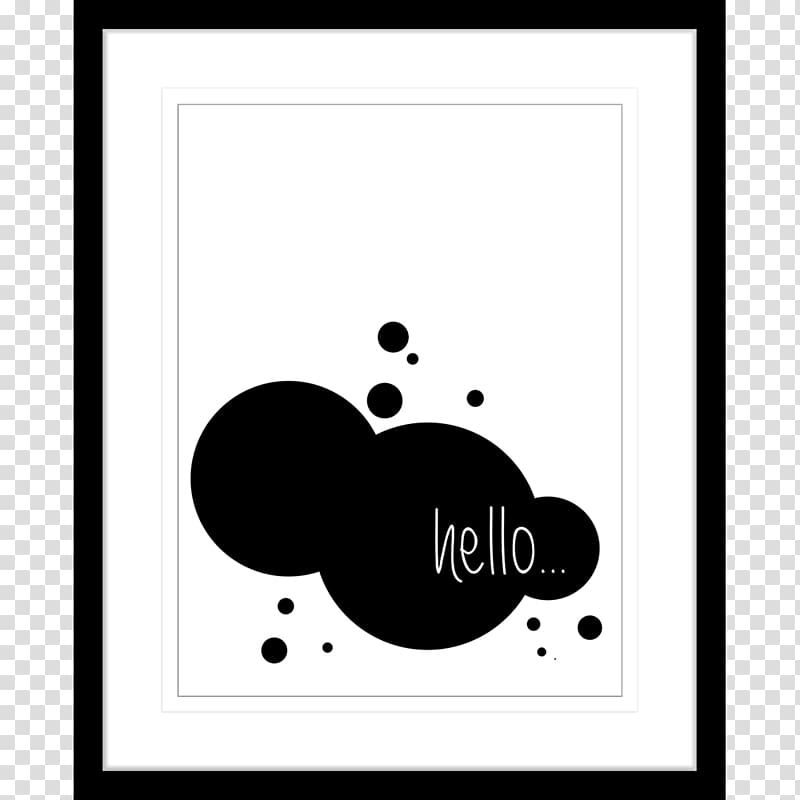 Black and white Watercolor painting, typo transparent background PNG clipart