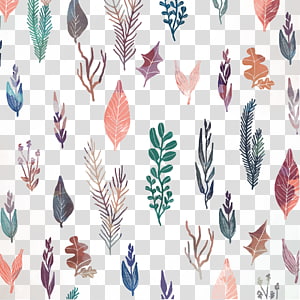 assorted-color leaves illustration, Watercolor painting Flower, Watercolor floral decoration background transparent background PNG clipart thumbnail