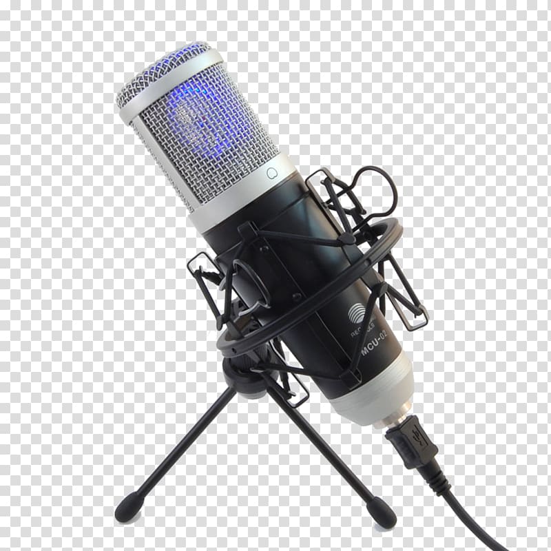 Microphone Condensatormicrofoon Sound Recording and Reproduction Music Home recording, microphone transparent background PNG clipart