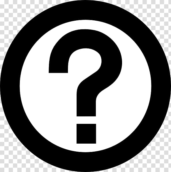 Black And White Question Mark Inside Circle Logo Question Mark