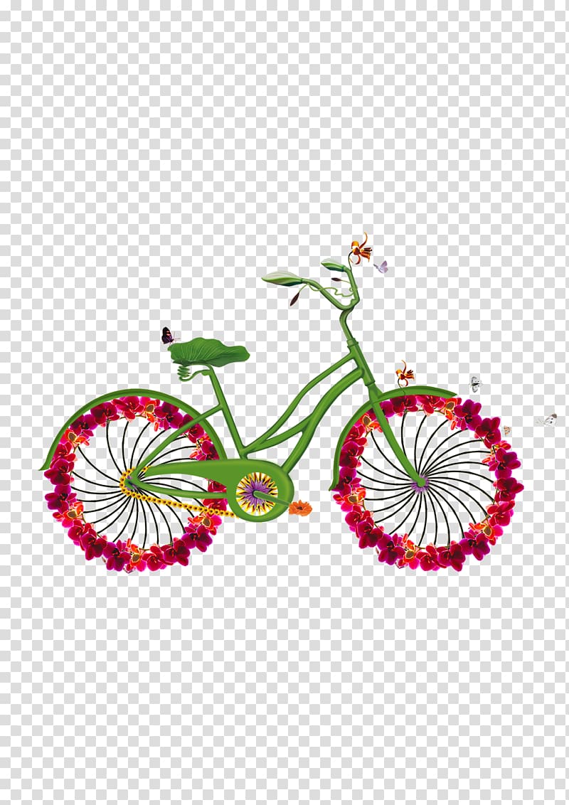 Bicycle sharing system Cycling, Creative bike travel design material transparent background PNG clipart