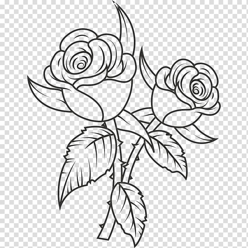Black rose Drawing , rose transparent background PNG clipart