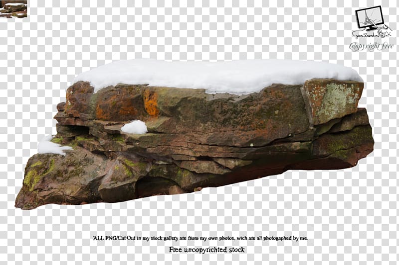 Rock Snow Mineral, rock transparent background PNG clipart