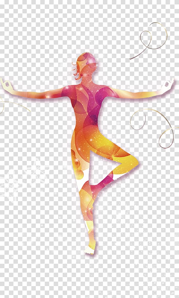 woman doing yoga illustration, Dancer Icon, Yoga exercises transparent background PNG clipart