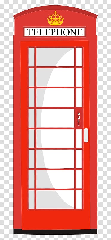 Red telephone box Telephone booth United Kingdom , phone-booth transparent background PNG clipart