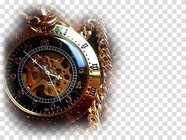 steampunk clock background