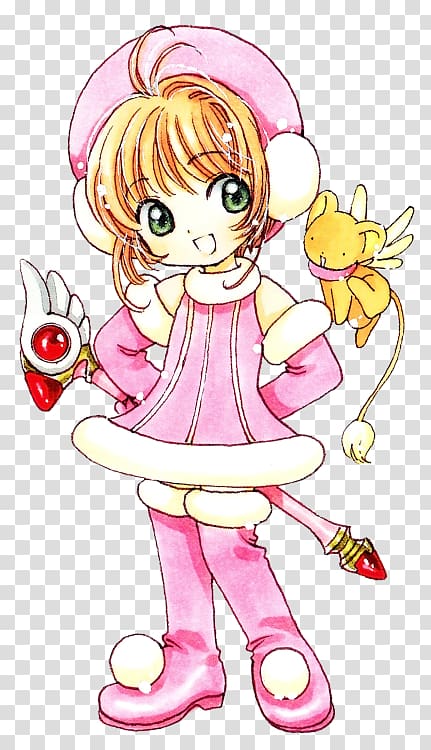 Sakura Kinomoto Cerberus Cardcaptor Sakura: Clear Card Yukito Tsukishiro, Chibi transparent background PNG clipart