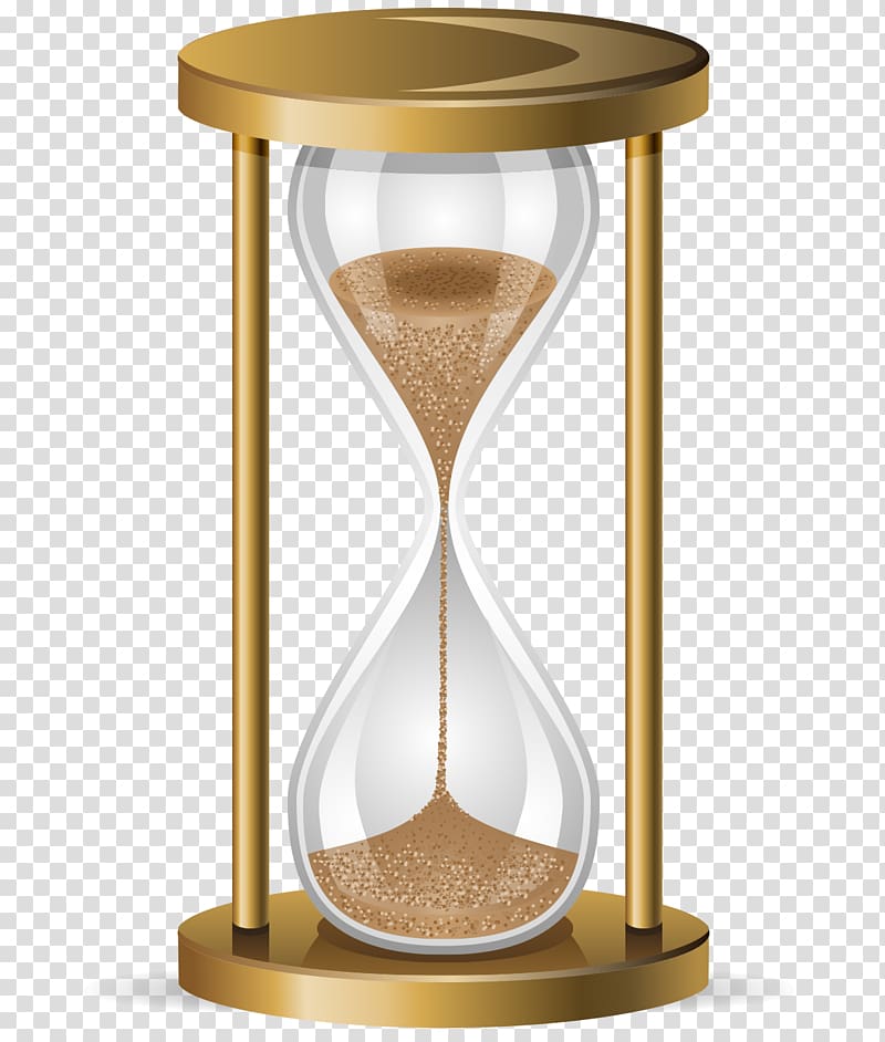 Hourglass , realistic gold hourglass timer transparent background PNG clipart